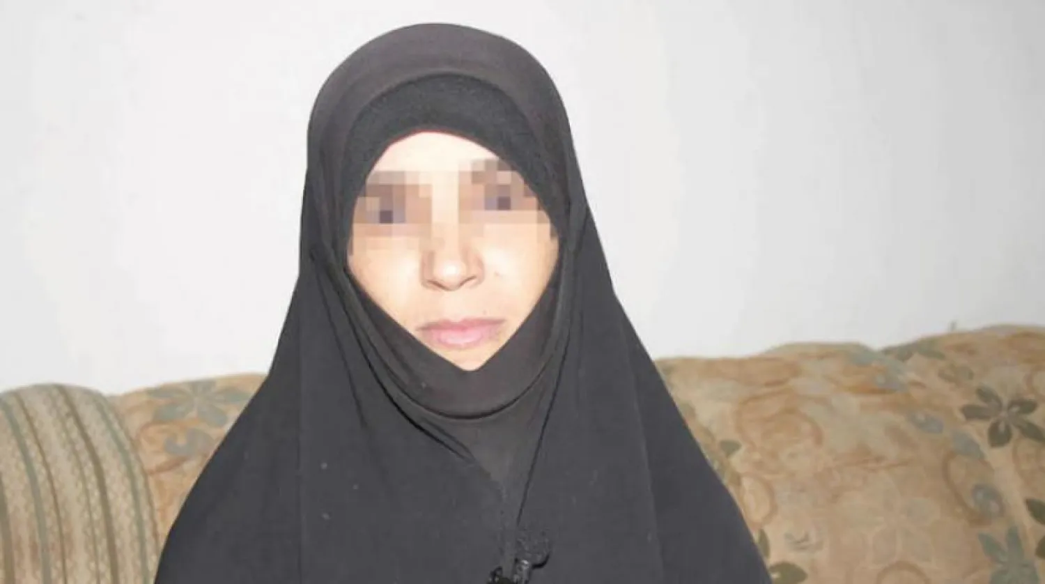 Habibah Afifi who was forced to travel to Syria. Asharq Al-Awsat 