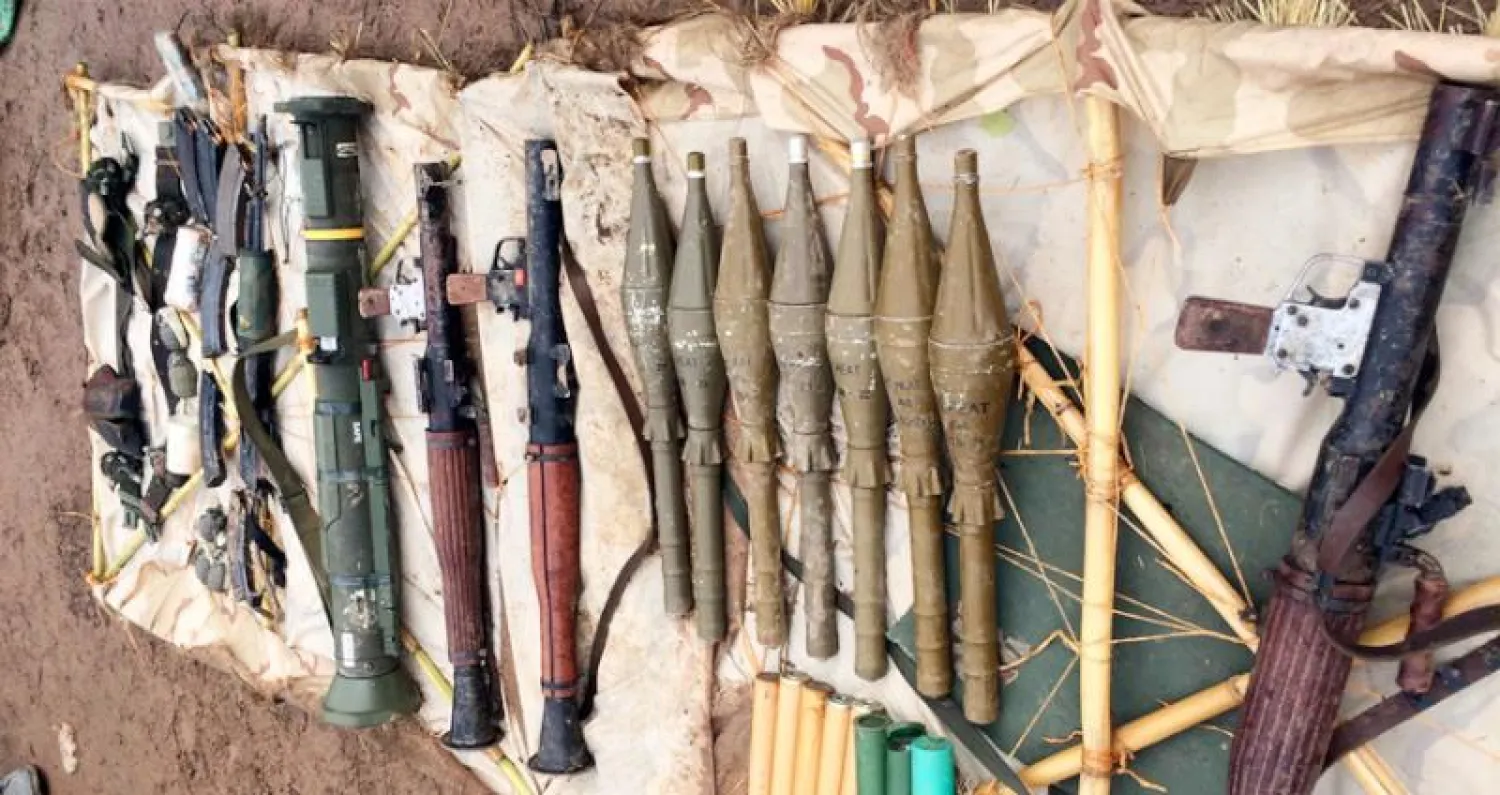 الجيش التركي يستولي على أسلحة تابعة لمتمردين من حزب العمال الكردستاني (أ.ب)