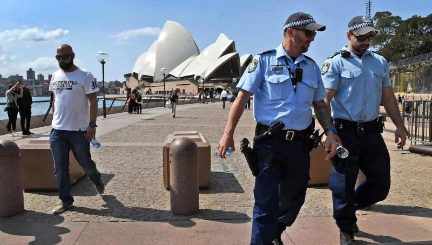 عناصر من الشرطة الأسترالية في العاصمة سيدني (أ.ف.ب)