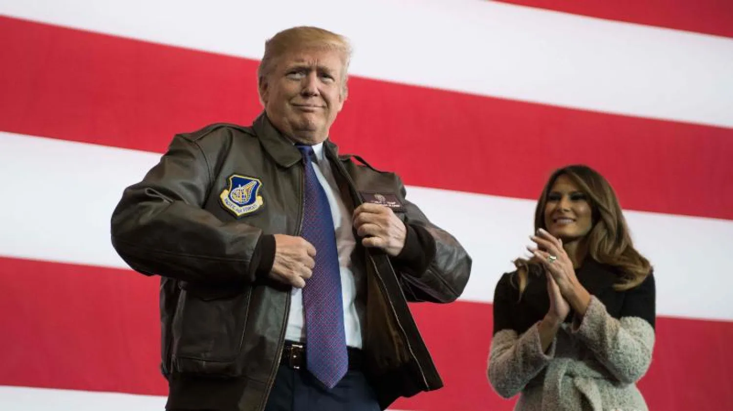 الرئيس الأميركي دونالد ترمب في اليابان اليوم (أ.ف.ب)