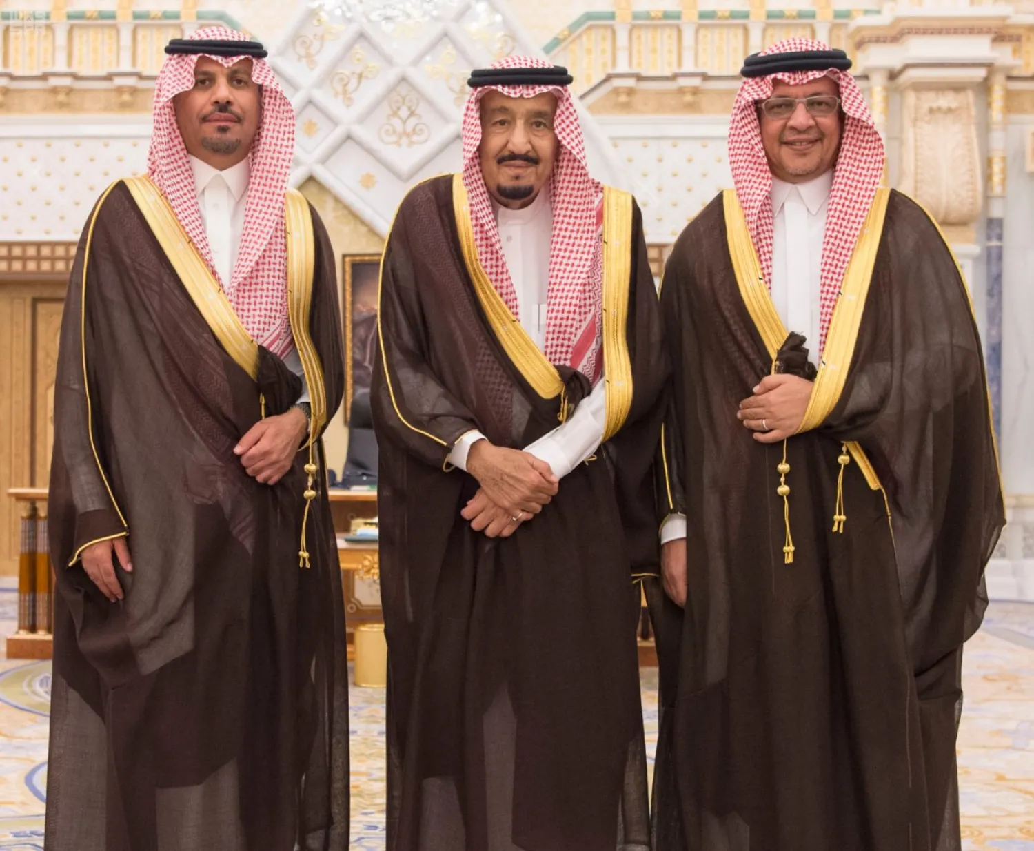 King Salman, the new Minister of National Guard and Economy and Planning Minister. SPA photo
