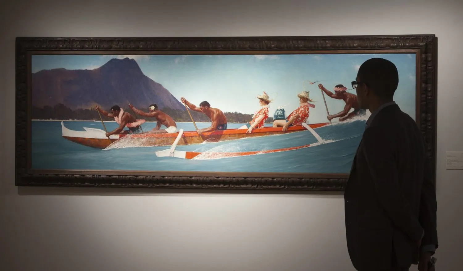 Norman Rockwell's The Thing to Do With Life is Live It! (Outrigger Canoe)". ©Reuters/Carlo Allegri