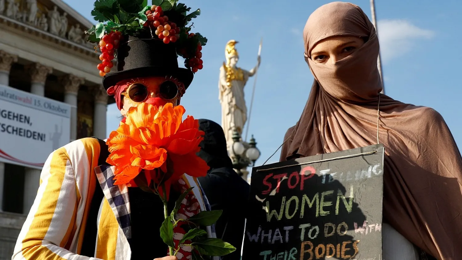 People in Austria defied the country's ban on the niqab and burqa. (Reuters)