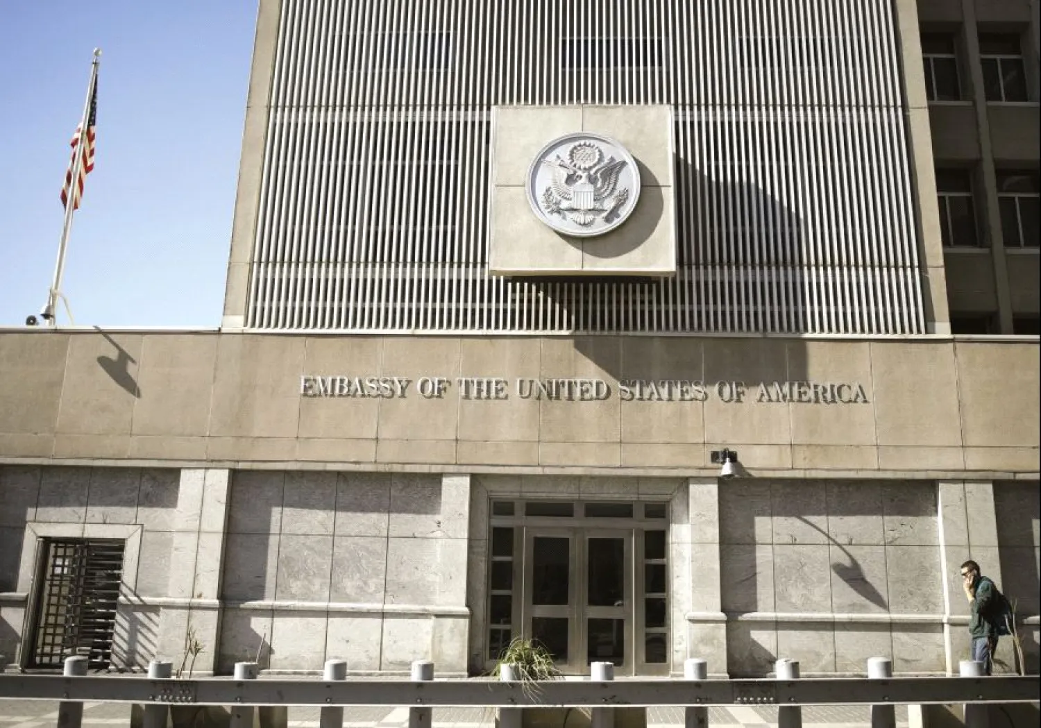 US Embassy in Tel Aviv. (REUTERS)