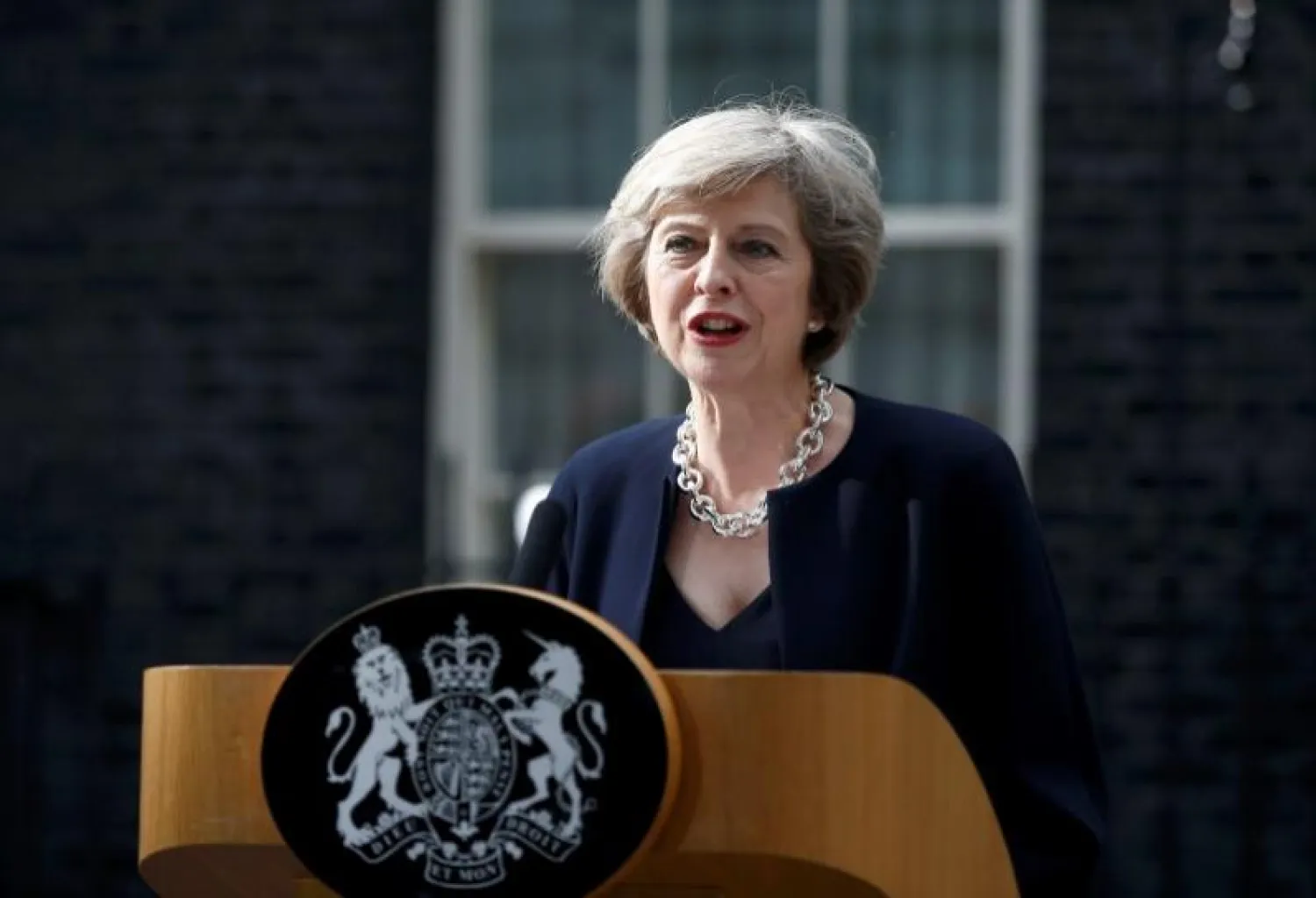 British Prime Minister Theresa May, Reuters