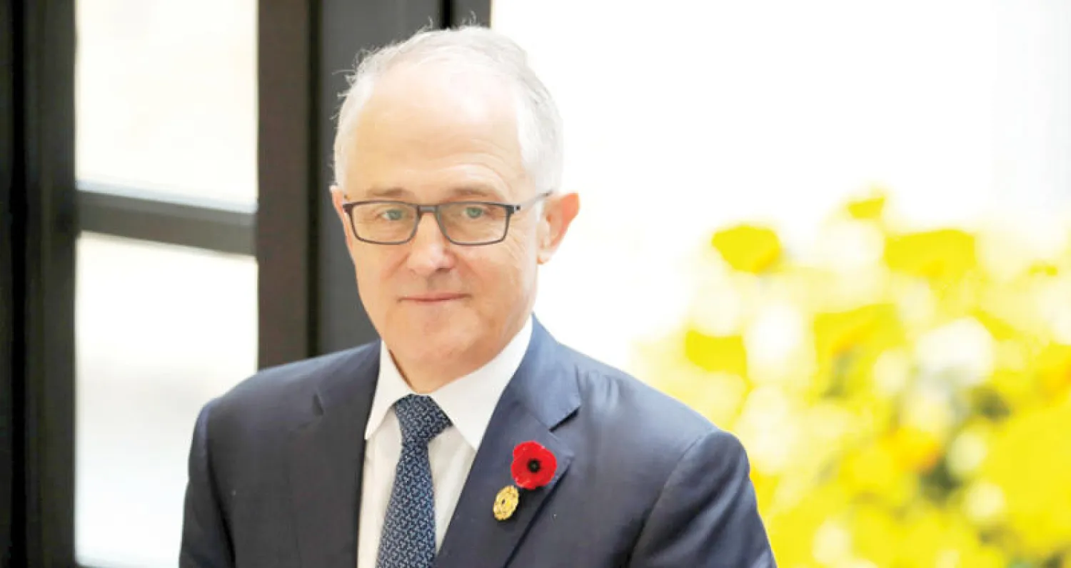 رئيس الوزراء مالكولم تورنبول خسر أغلبيته البرلمانية خلال وجوده في فيتنام لحضور قمة «آيبك» والمعارضة العمالية تستعد لسحب الثقة يوم الاثنين (رويترز)