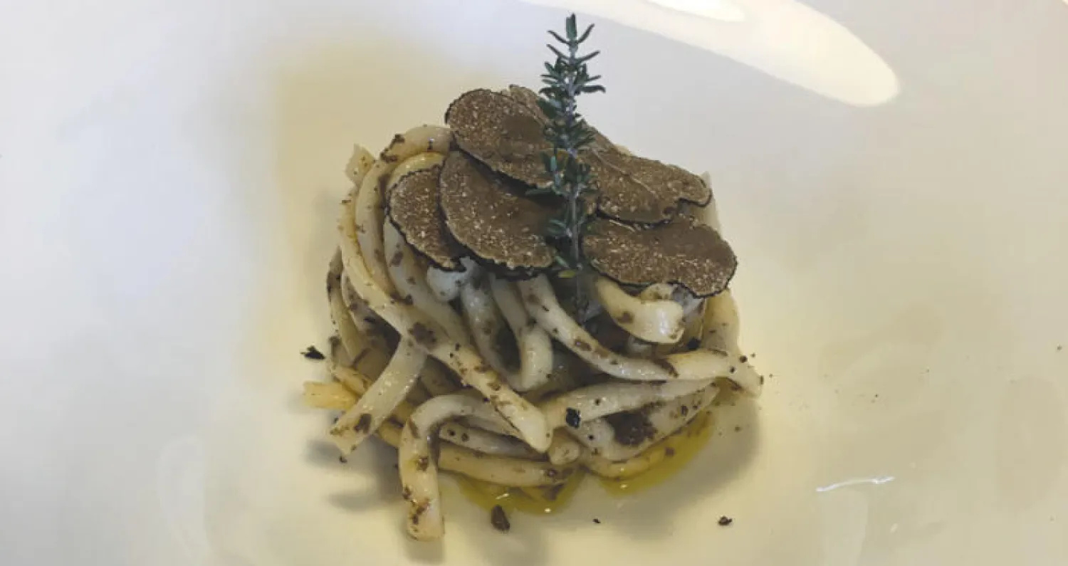 رأي في طبق:  باستا مع الكمأة السوداء