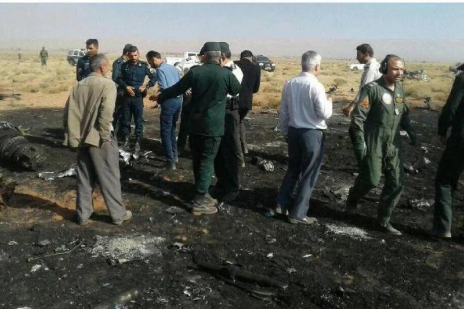 موقع تحطم الطائرة (روسيا اليوم)