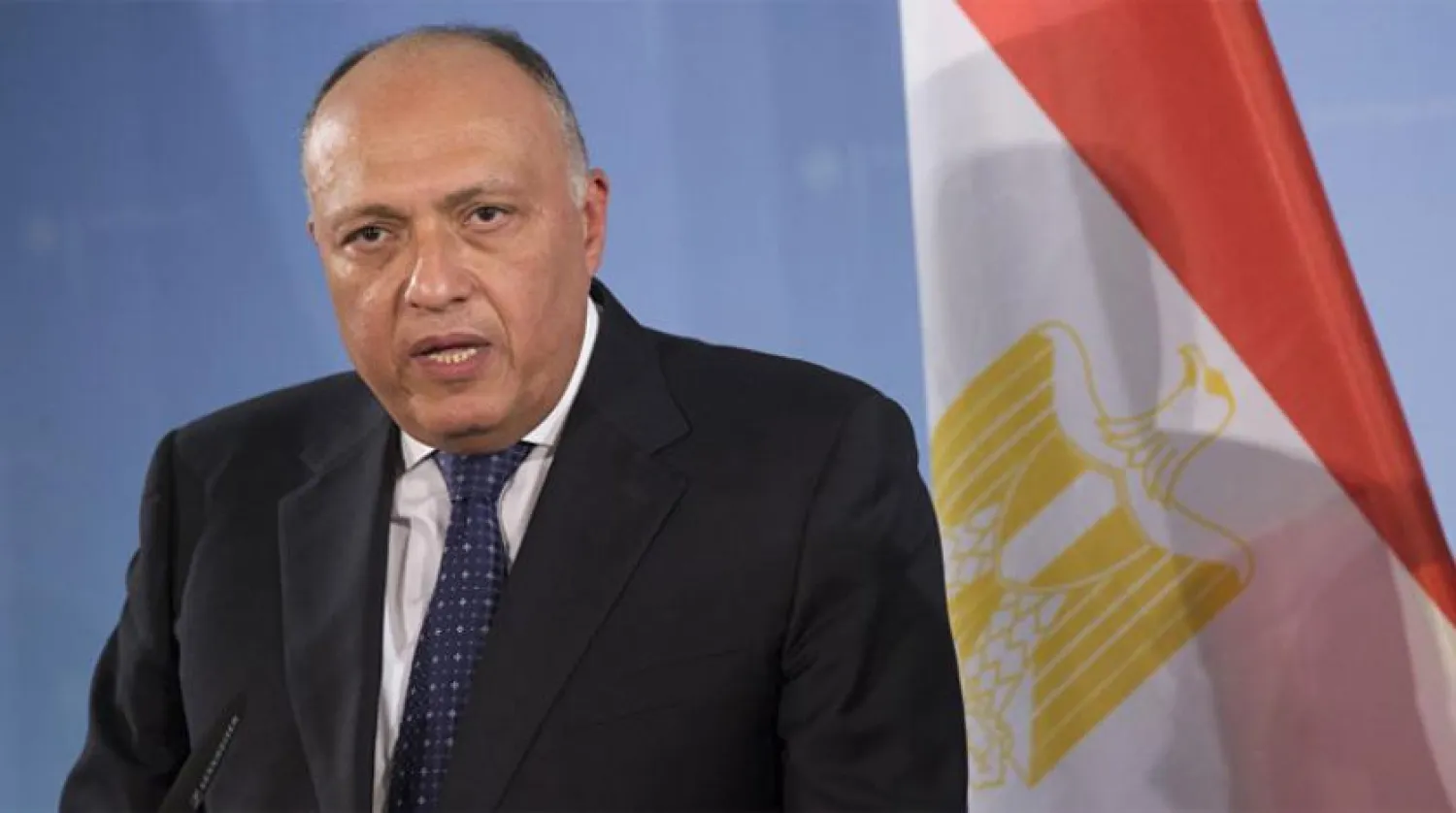 Egypt Minister of Foreign Affairs Sameh Shoukr. Asharq Al-Awsat Arabic.