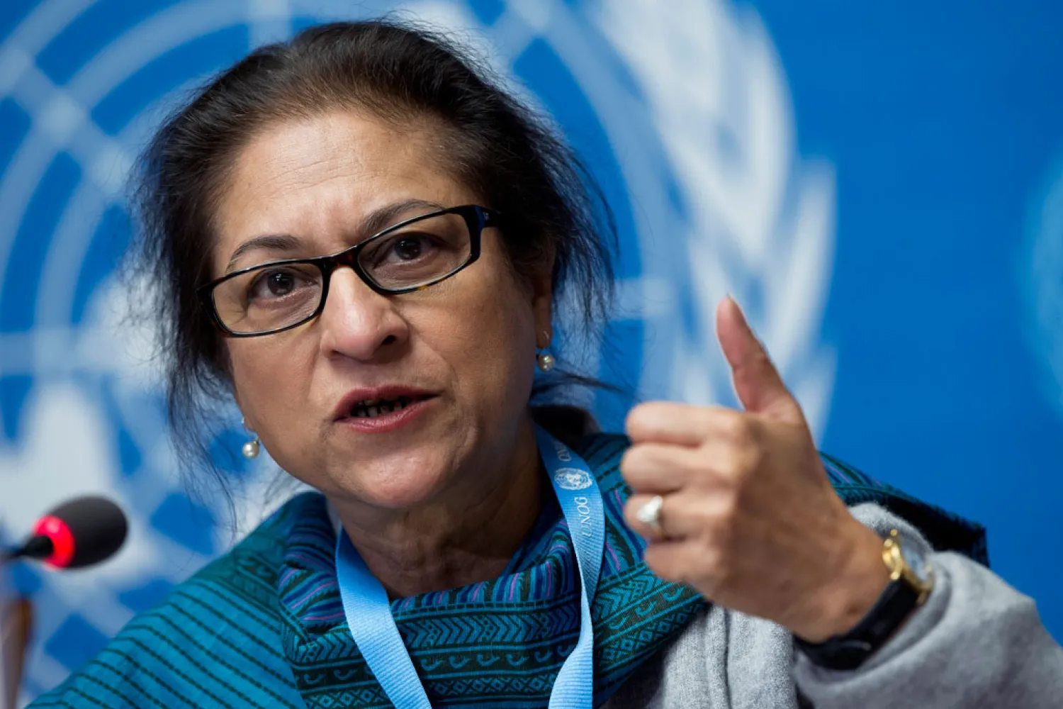 Special Rapporteur on the human rights situation in Iran Asma Jahangir. UN Photo