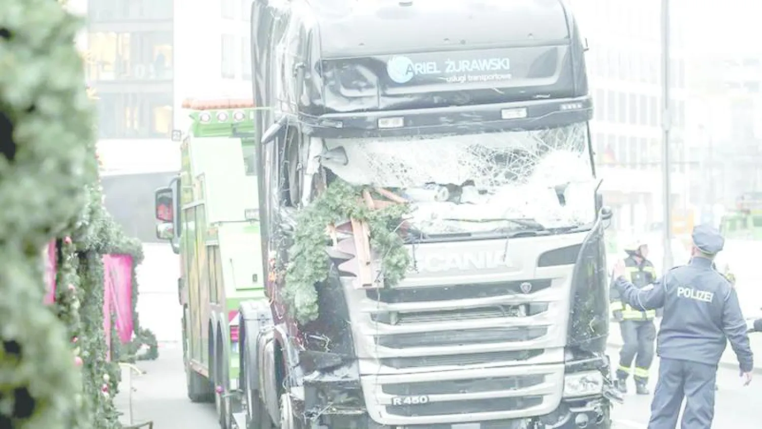 الشاحنة التي نفذ بها أنيس العامري مجزرة برلين (إ.ب.أ)