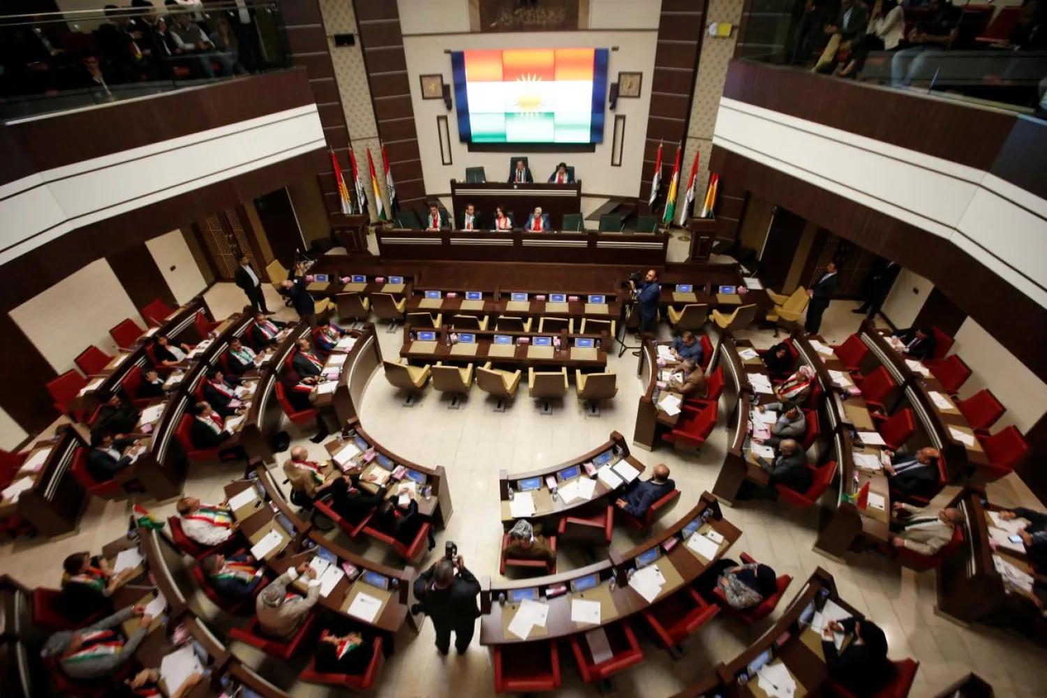 General view of the Kurdistan Parliament meeting in Erbil, Iraq September 15, 2107. REUTERS/Azad Lashkari