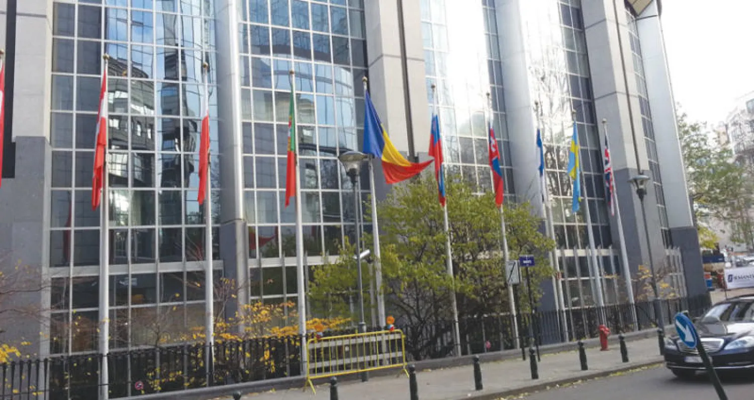 مقر البرلمان الأوروبي في بروكسل («الشرق الأوسط»)