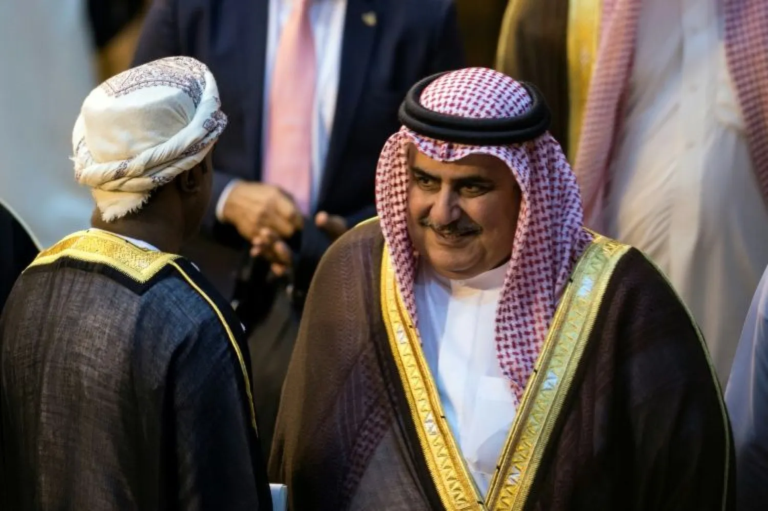 Bahrain Foreign Minister Shaikh Khalid Bin Ahmed Al-Khalifa an Arab League meeting called by Riyadh, AFP 