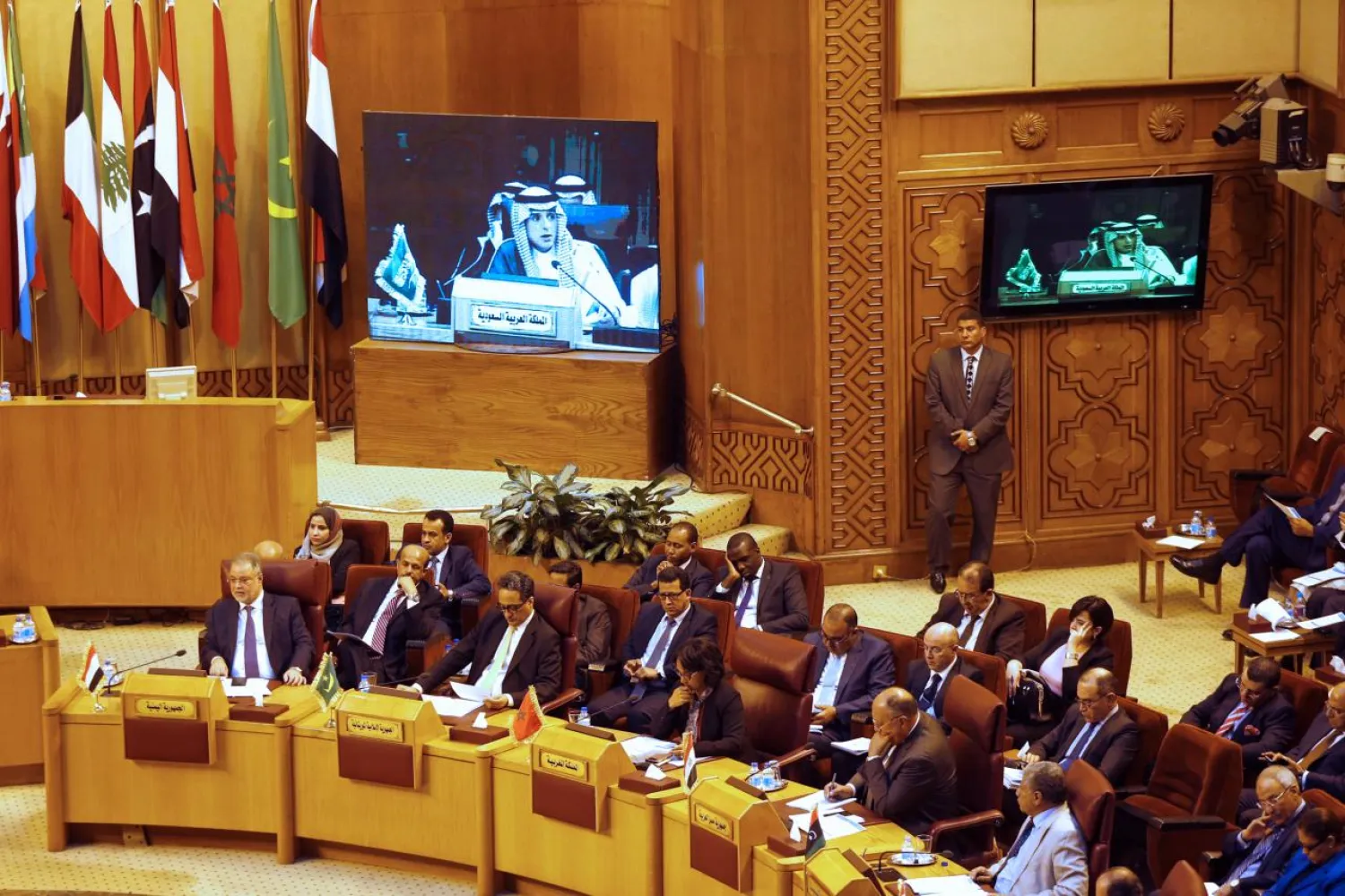 Arab foreign ministers meet at the request of Saudi Arabia, in Cairo, Egypt, November 19, 2017. (Reuters)