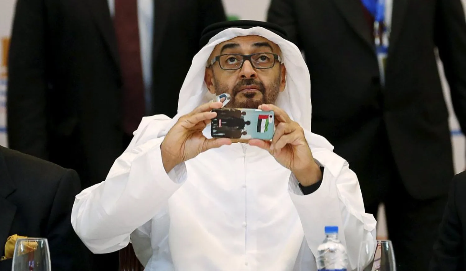 Abu Dhabi Crown Prince Sheikh Mohammed Bin Zayed attends an event at the Bombay Stock Exchange (BSE) in Mumbai | REUTERS