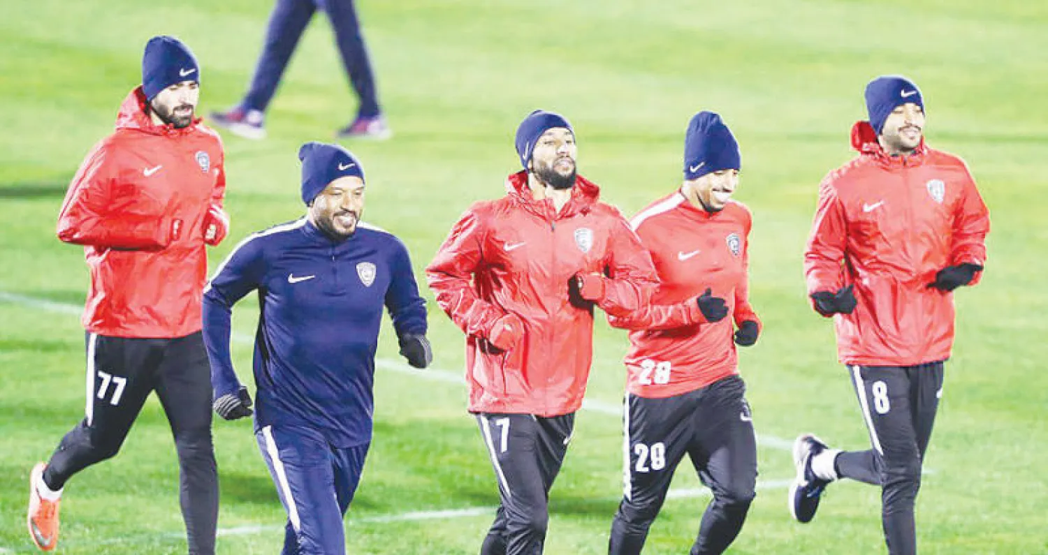 جانب من تدريبات فريق الهلال في طوكيو (المركز الإعلامي لنادي الهلال)