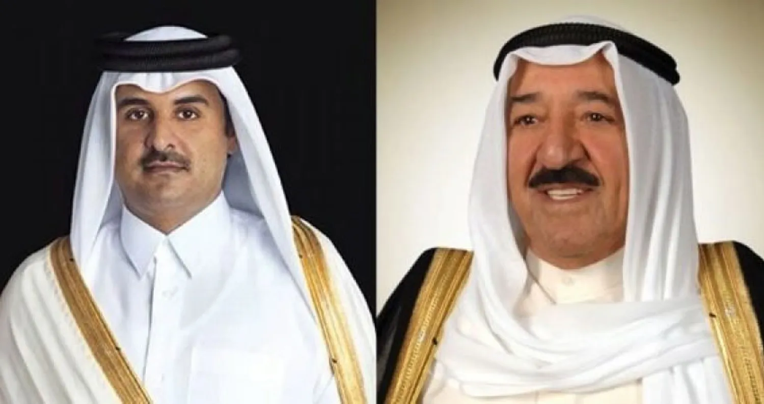أمير الكويت الشيخ صباح الأحمد الجابر الصباح - أمير قطر الشيخ تميم بن حمد آل ثاني