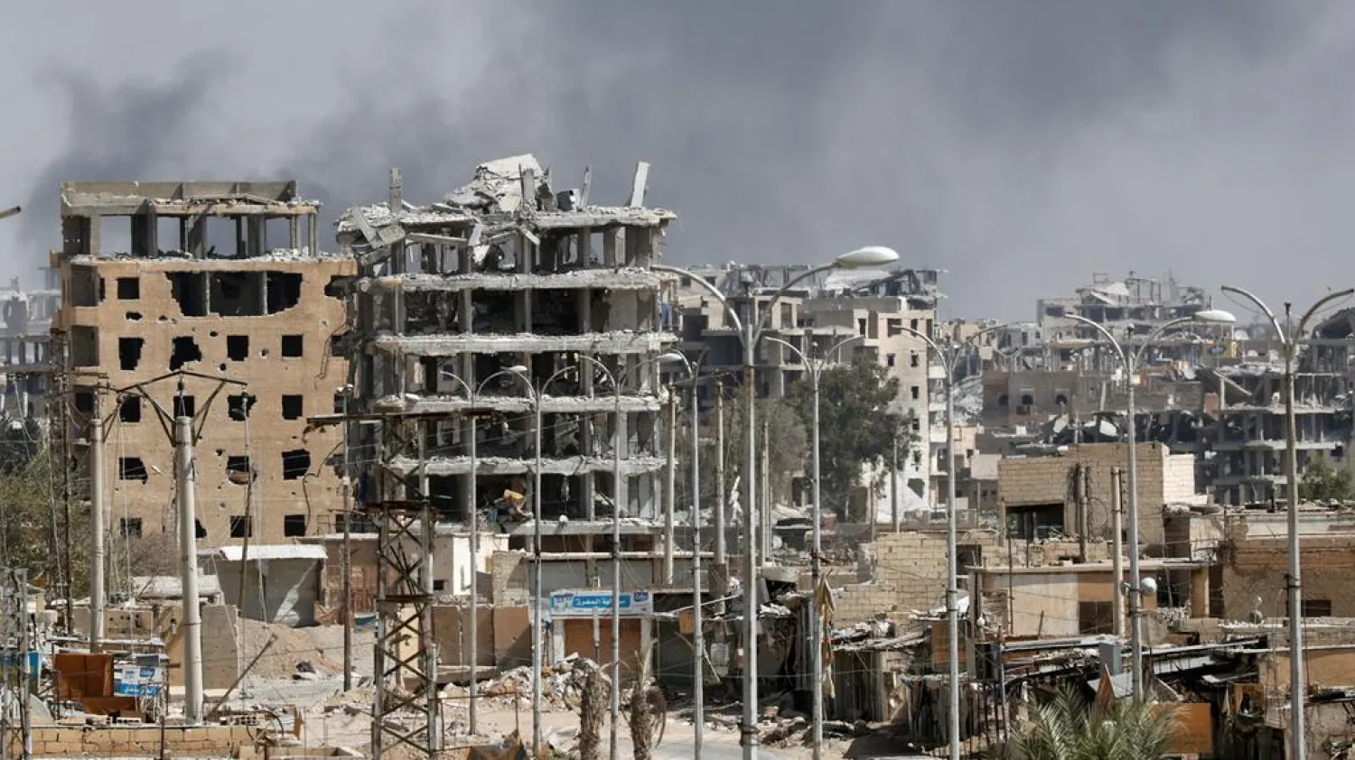 Destroyed buildings in Syria. (Reuters)