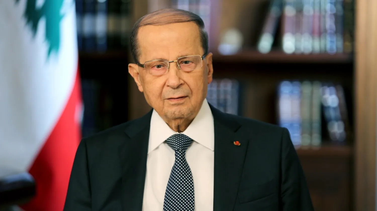 Lebanese President Michel Aoun in a televised address on the eve of Independence Day. (Dalati & Nohra)