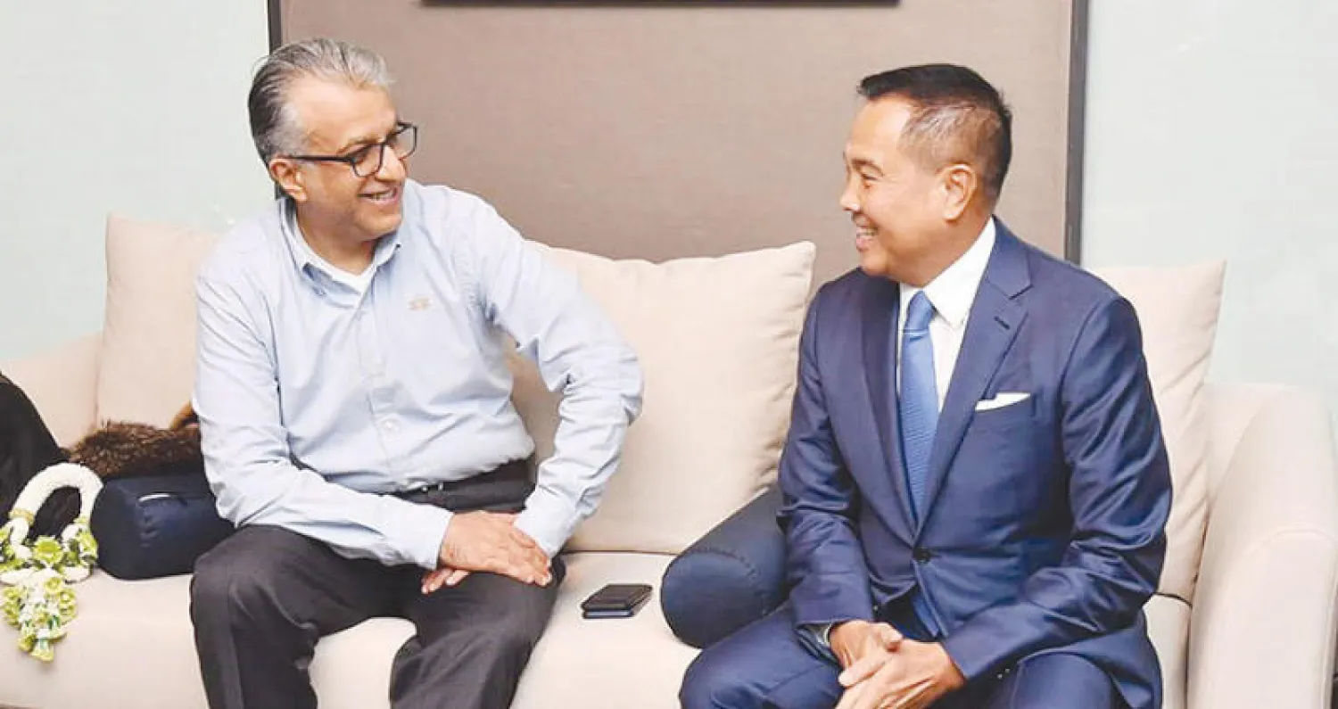 سلمان بن إبراهيم آل خليفة في حديث  مع رئيس الاتحاد التايلاندي («الشرق الأوسط»)