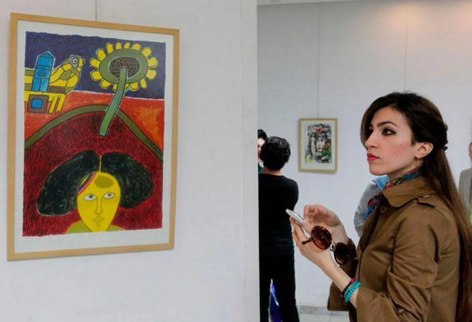 The Picasso in Baghdad exhibition allows Iraqis to experience fine art at first hand. (AFP)