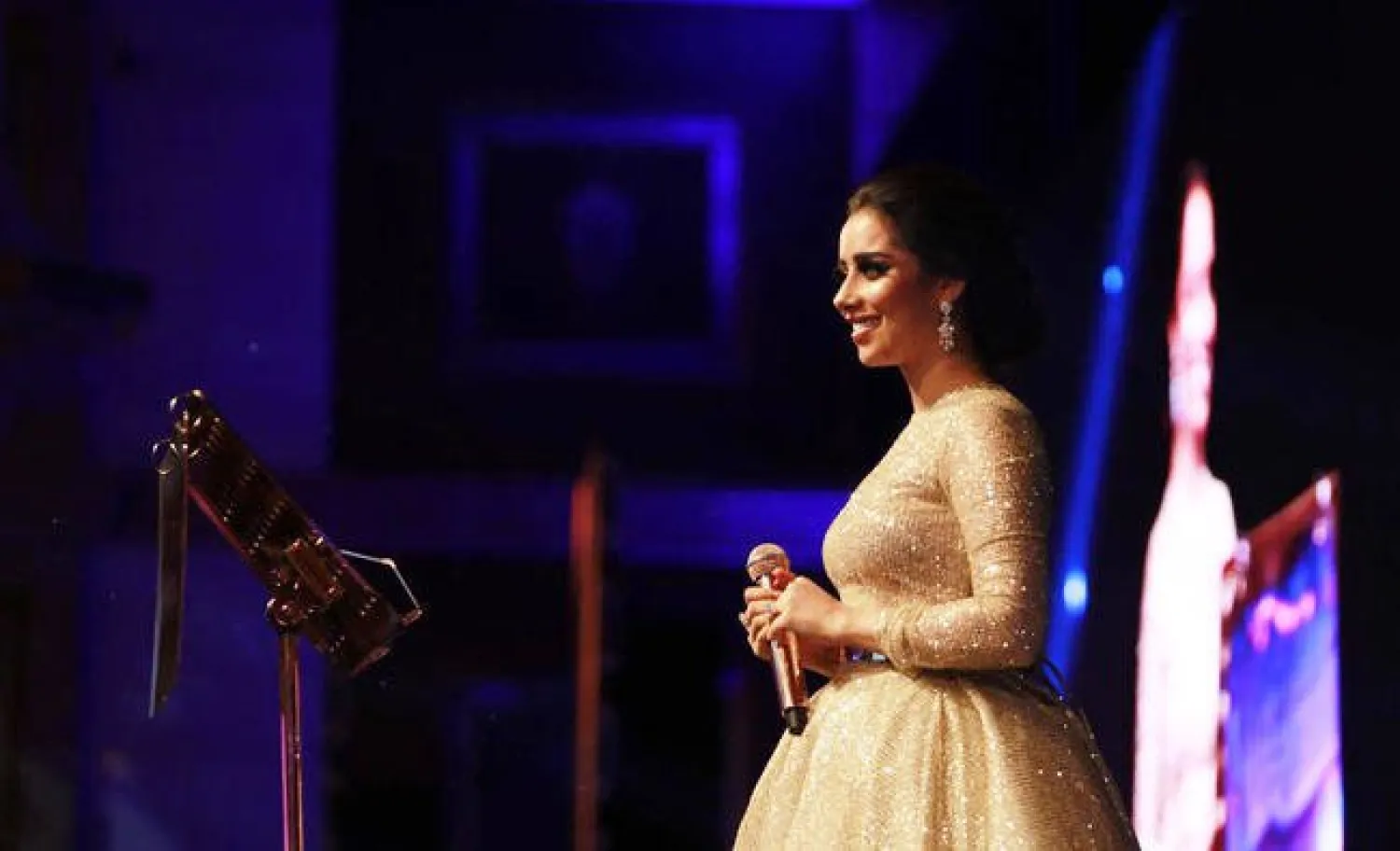 Balqees performs at the Hilton in Jeddah on Wednesday/GEA