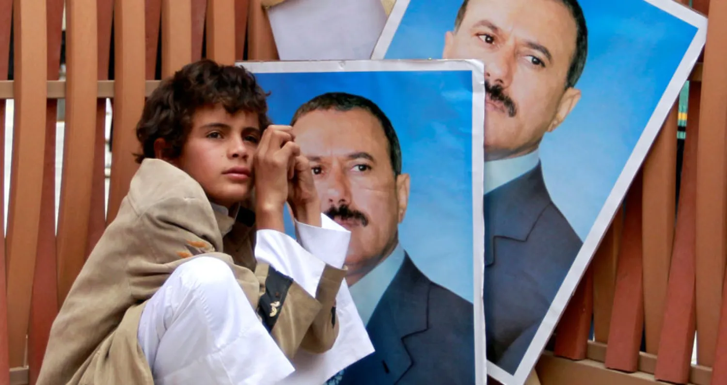 الرئيس اليمني السابق علي عبد الله صالح (رويترز)