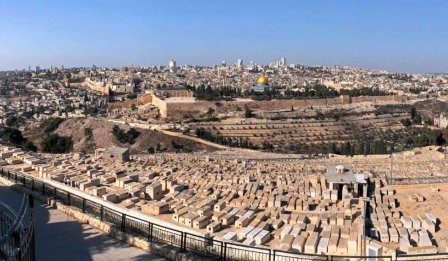 A view of Jerusalem from the Mount of Olives. AFP file photo