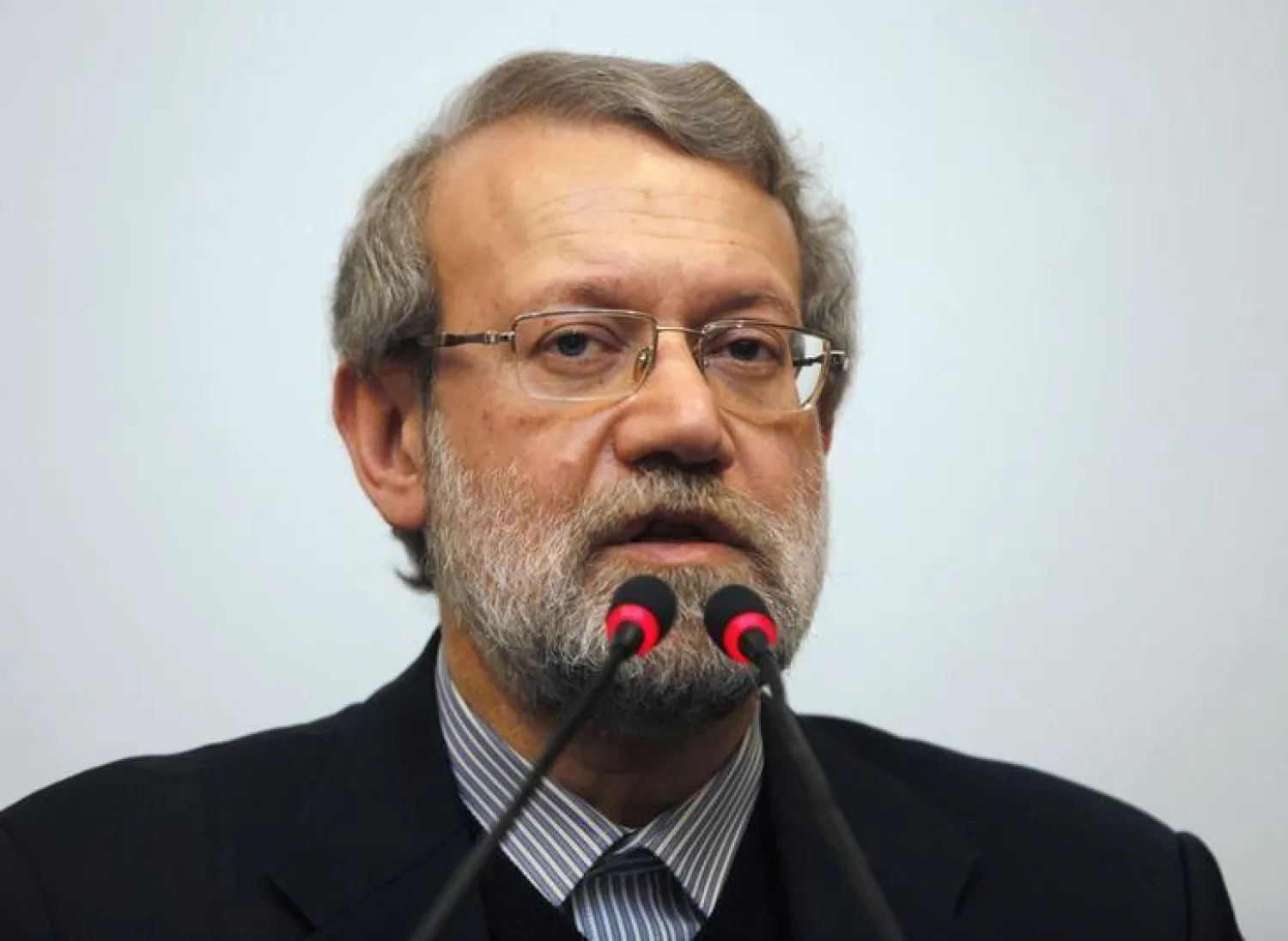 Iran's parliament speaker Ali Larijani holds a news conference in Istanbul January 22, 2015. REUTERS/Osman Orsal