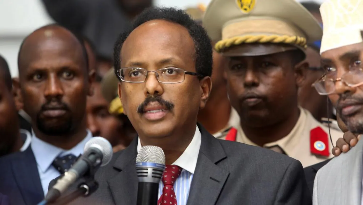 Somali President Mohamed Abdullahi Mohamed. (Reuters)