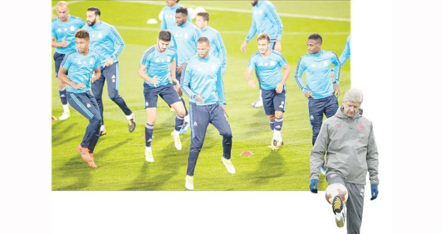 بوريسوف البيلاروسي يحل ضيفاً على آرسنال ومدربه فينغر (رويترز) - مارسيليا يحتاج فقط للتعادل أمام فريق ريد بول سالزبورغ النمساوي (إ.ب.أ)