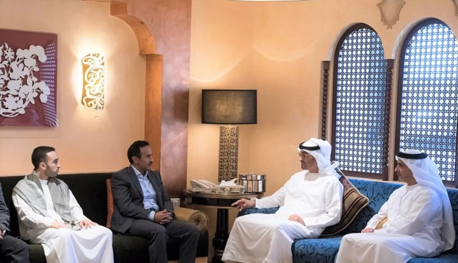 Crown Prince of Abu Dhabi Sheikh Mohammed bin Zayed al-Nahyan and Ahmed Ali Saleh (WAM)
