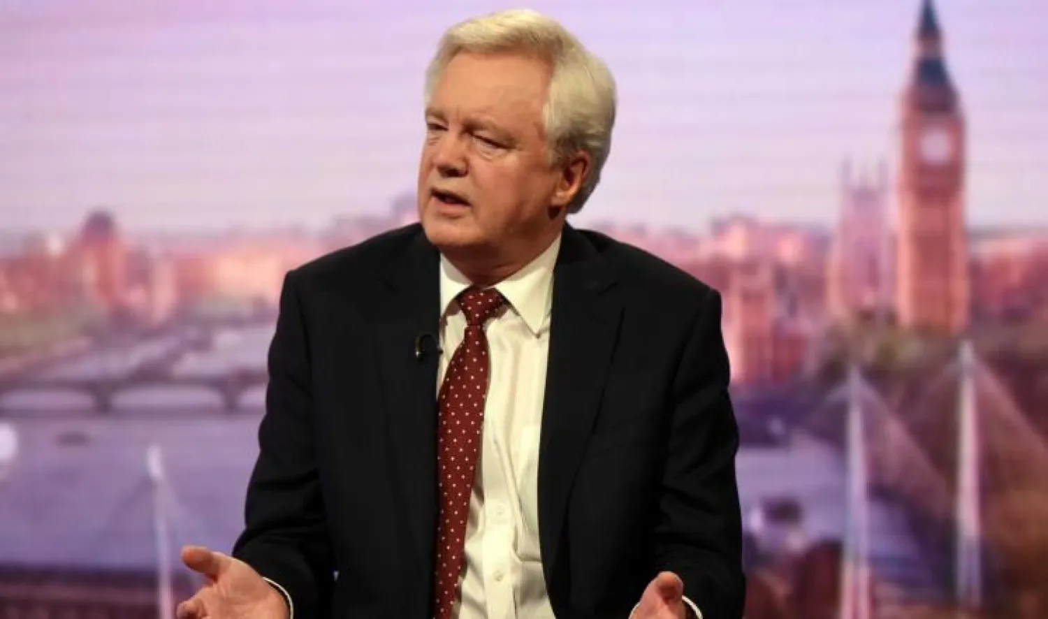 ديفيد ديفيس وزير مفاوضات خروج بريطانيا من الاتحاد الأوروبي (رويترز)