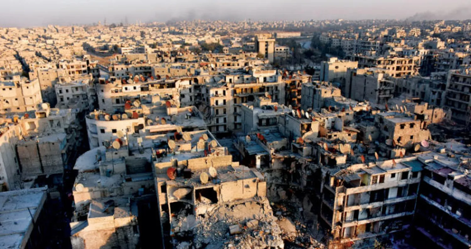 دمار في مدينة حلب (أ ف ب)