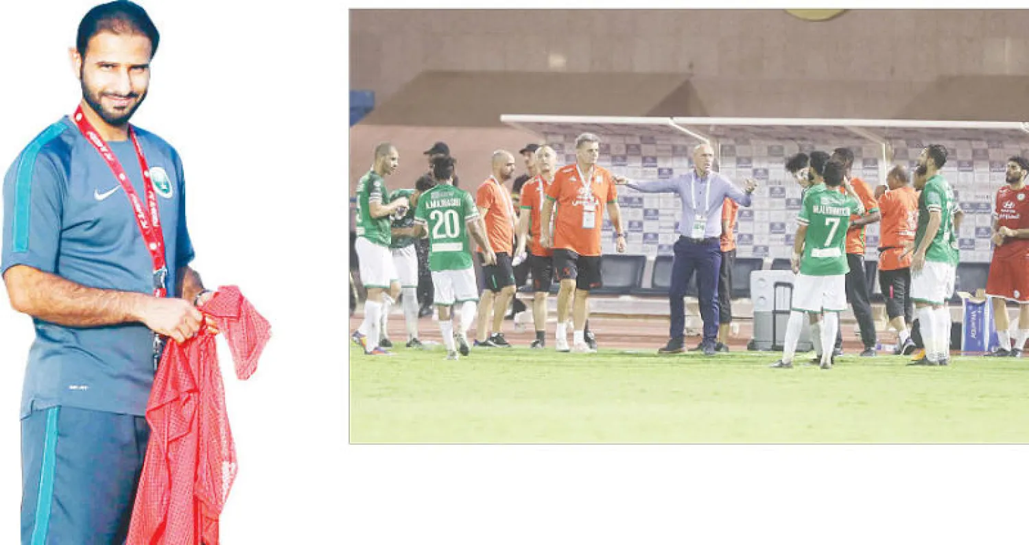 فريق الاتفاق لا يزال يترنح بسبب نتائجه السيئة (تصوير: عيسى الدبيسي) - سعد الشهري... هل يكفي لانتشال الفريق من وضعه الحالي؟ («الشرق الأوسط»)