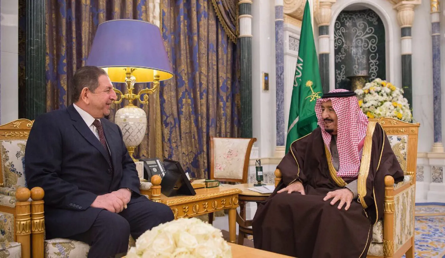 King Salman receives Iraq’s Ambassador. SPA