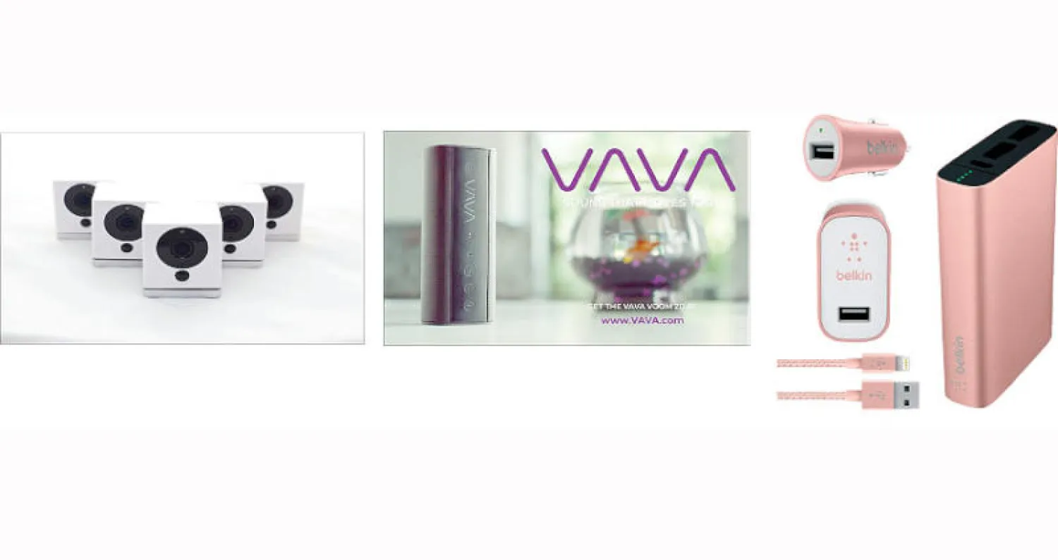 عدة شحن «بيلكين» - مكبر صوت «فافا» - كاميرات «وايز كام»