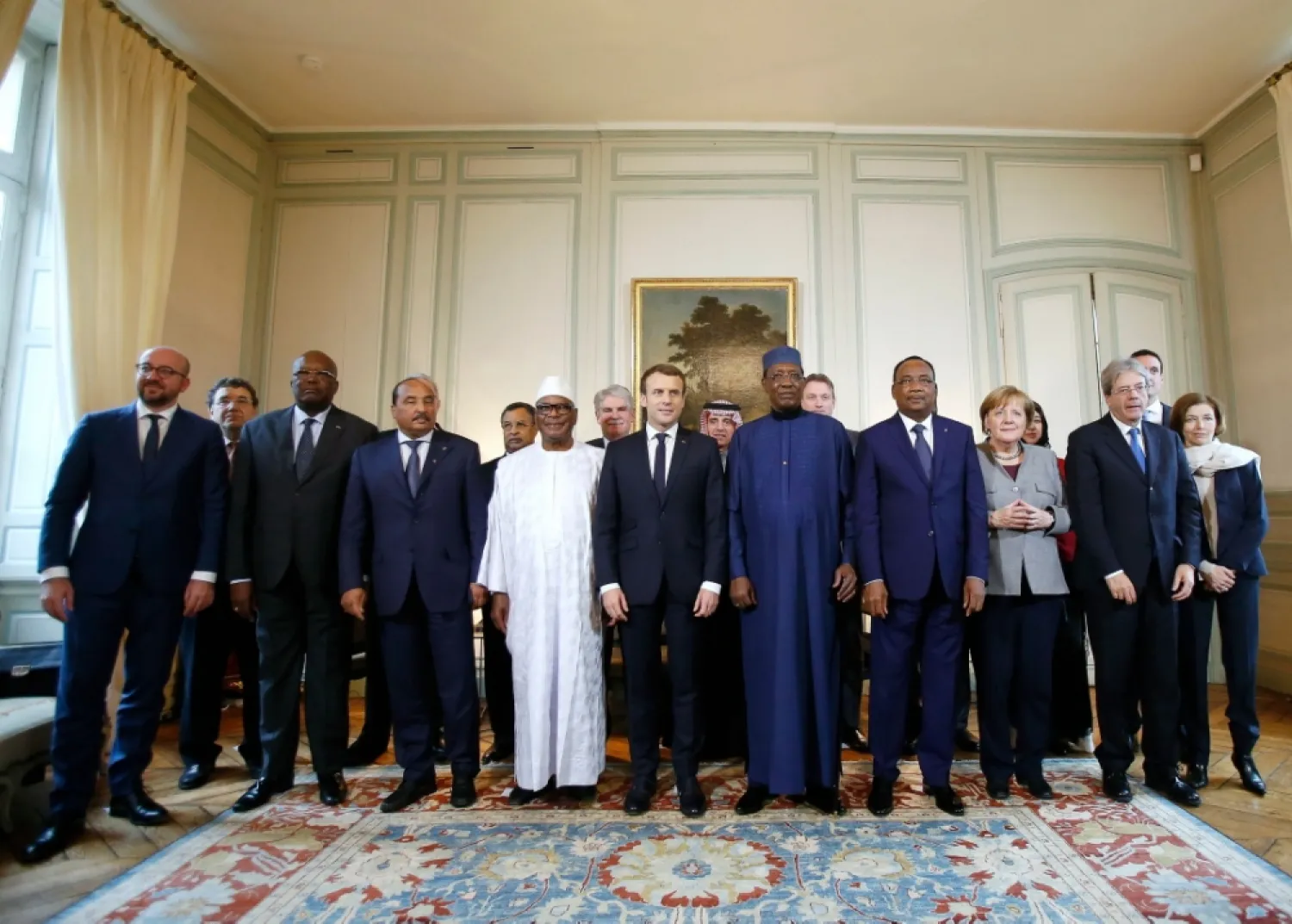 Saudi Arabia and the United Arab Emirates committed 130 million euros on Wednesday to a French-backed West African military force aimed at tackling extremist militants. (AFP)