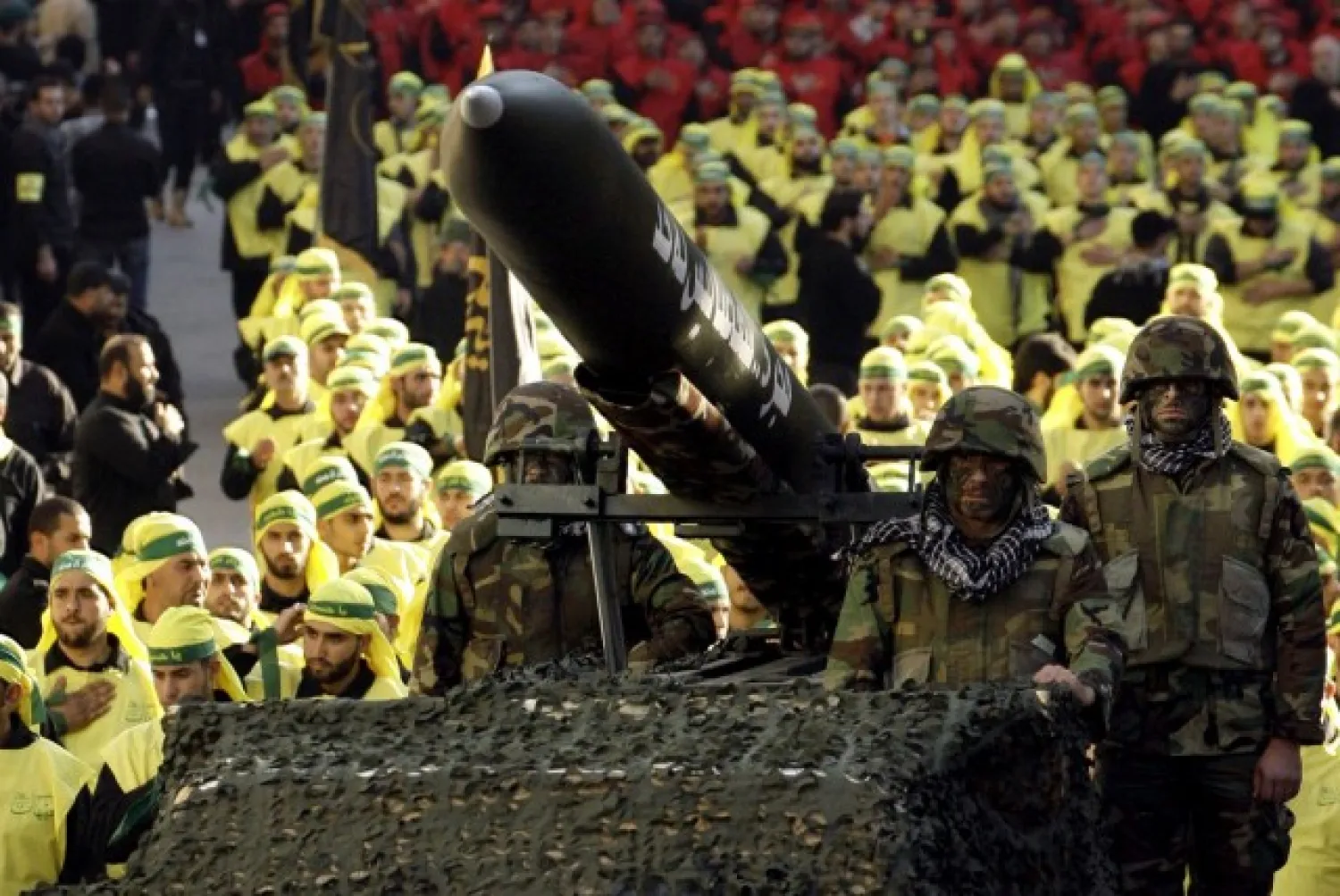 Hezbollah parade in Beirut. AFP file photo