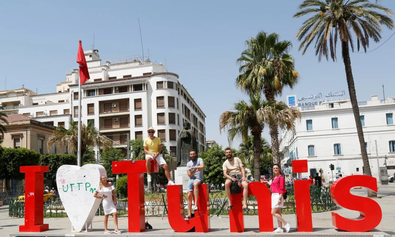 Tourists poses for picture in downtown Tunis, Tunisia, August 4, 2017. REUTERS/Zoubeir Souissi. Reuters 
