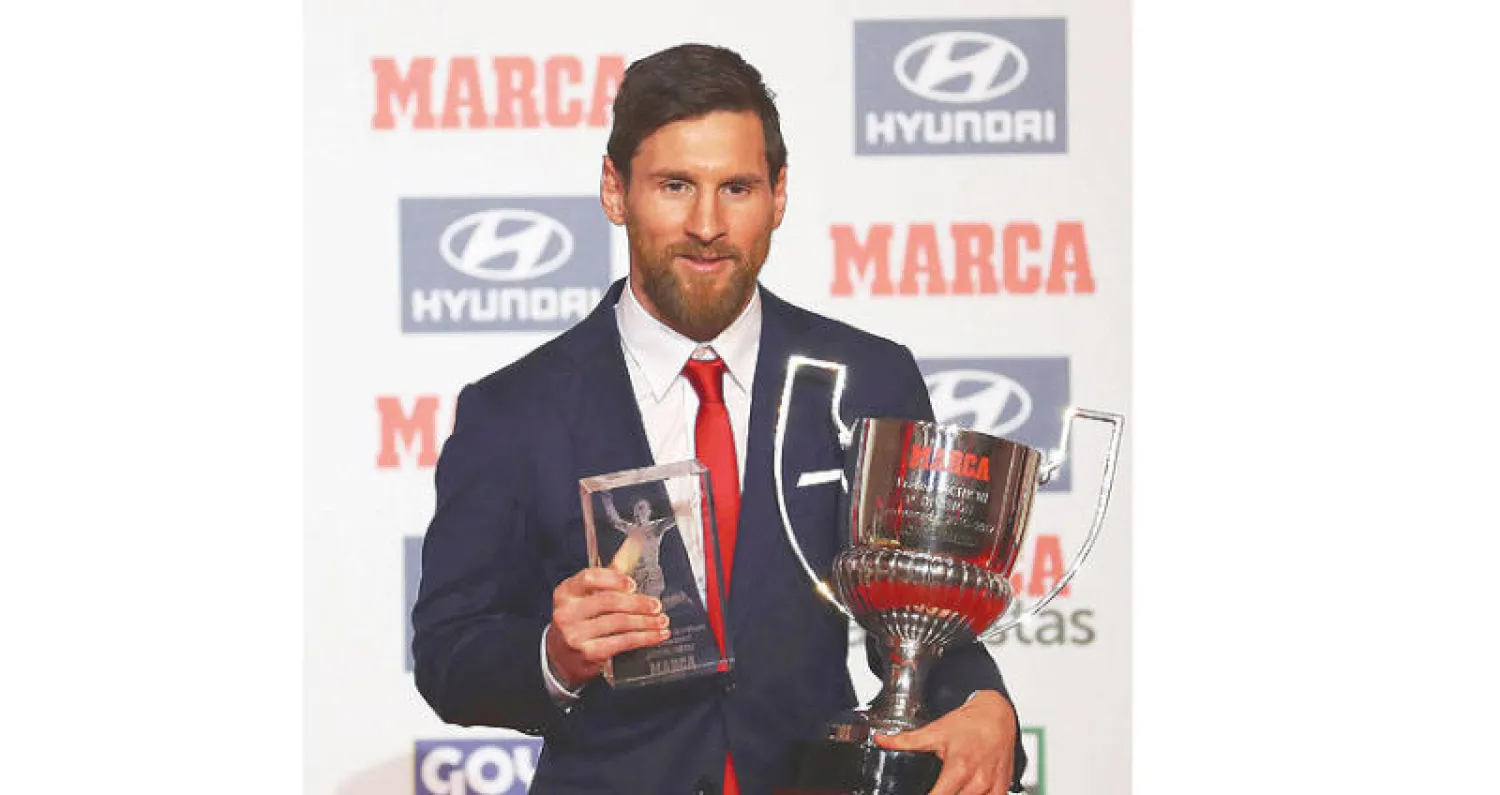 صحيفة «ماركا» اختارت ميسي أفضل لاعب  في الدوري الإسباني لعام 2017 (إ.ب.أ)