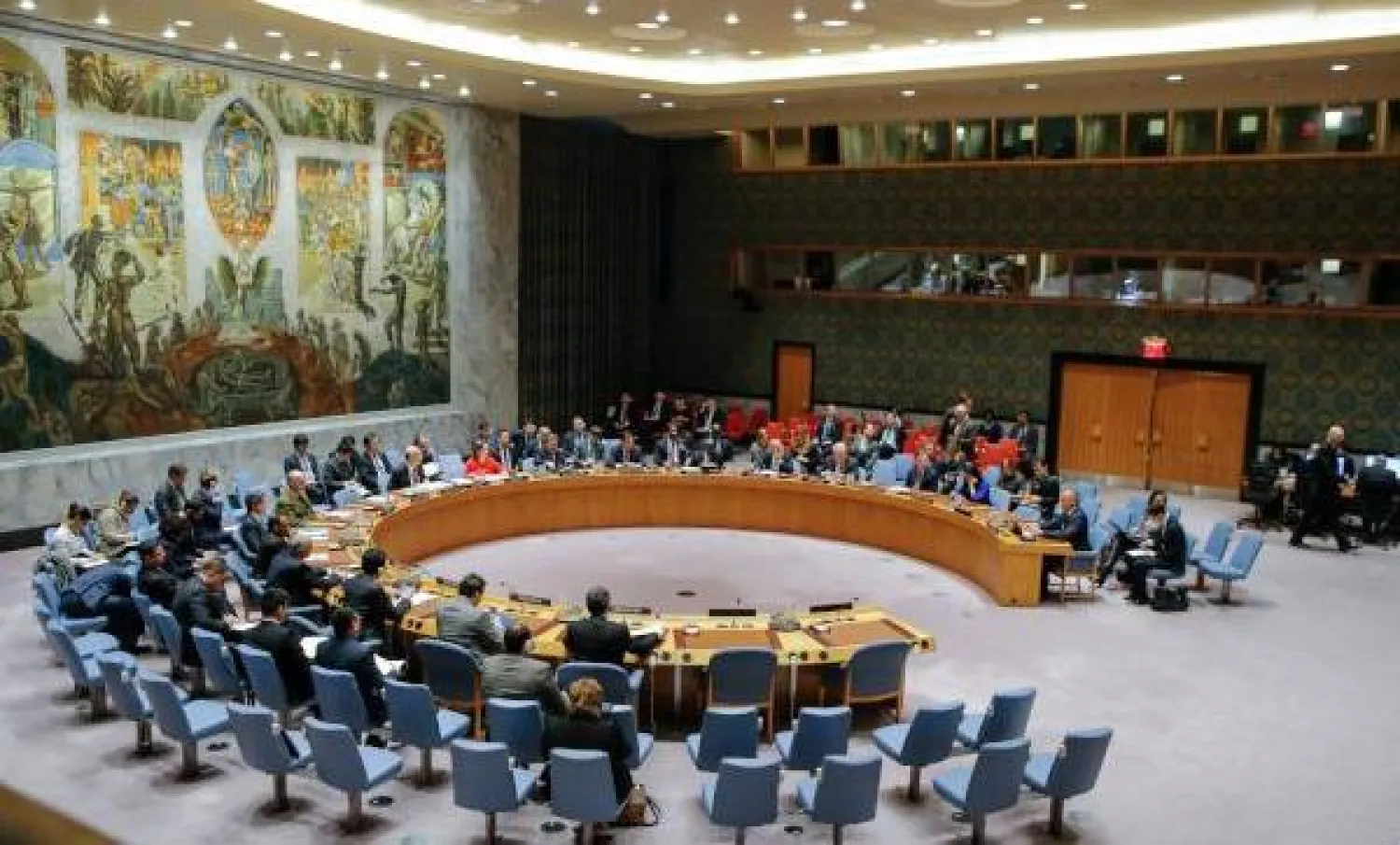 جانب من جلسة مجلس الأمن الدولي بشأن القدس (أ.ف.ب)