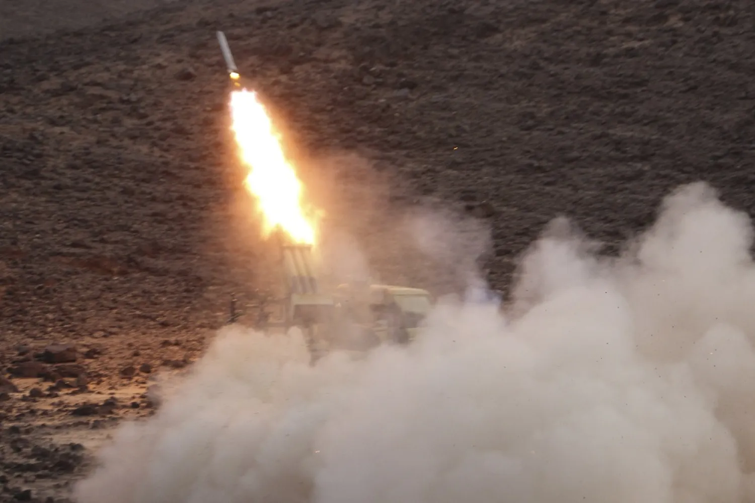 Saudi Arabia intercepted a ballistic missile fired by Yemen’s Houthi militias. (Getty Images)