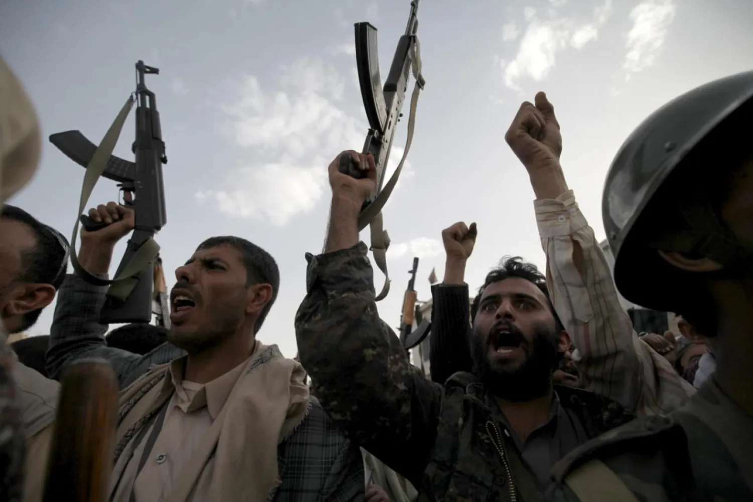 Houthi militants. (Reuters)