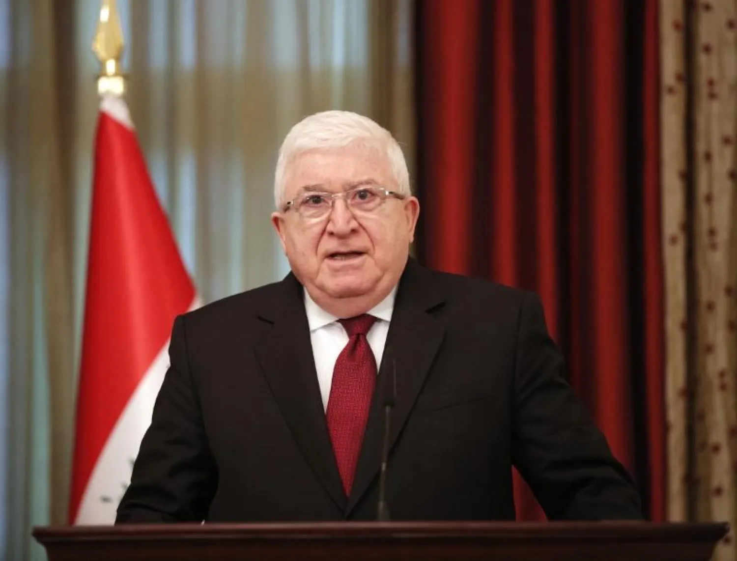  Iraqi President Fuad Masum in Baghdad, Iraq, January 2, 2017. File Photo: REUTERS/Christophe Ena/Pool/Files

