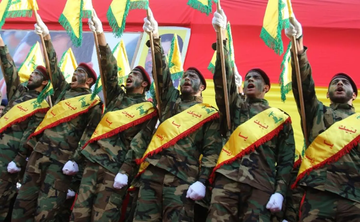 Hezbollah members in Lebanon. AFP file photo