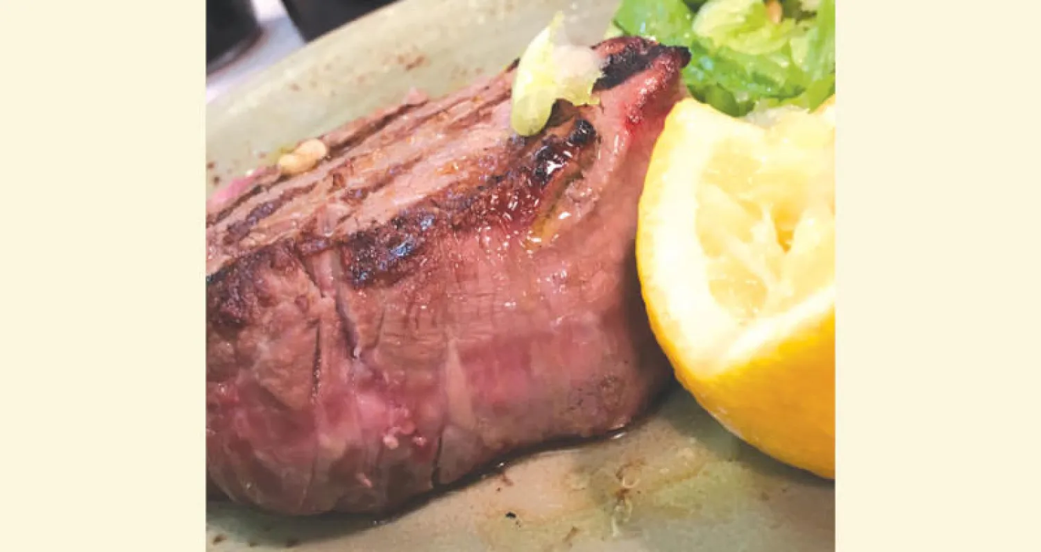 رأي في طبق: ستيك مع الخضار