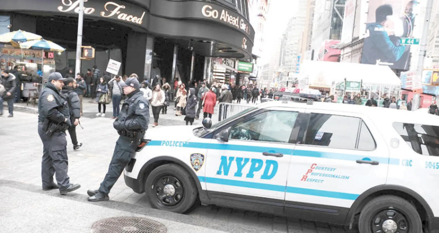 وجود أمني مكثف في شوارع مانهاتن مطلع الشهر الجاري بعد فشل هجوم إرهابي نفذه أحد أنصار «داعش» (أ.ف.ب)