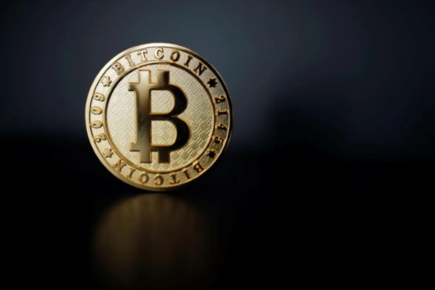 A Bitcoin (virtual currency) coin is seen in an illustration picture taken at La Maison du Bitcoin in Paris. (Reuters)